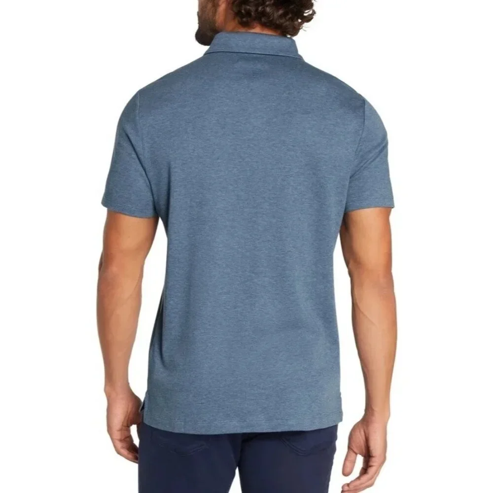 Banana Republic Men's XL Luxe Touch Performance Polo Shirt Blue N0720